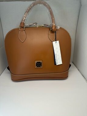 Dooney & Bourke Penrose Zip Zip Satchel - Tan